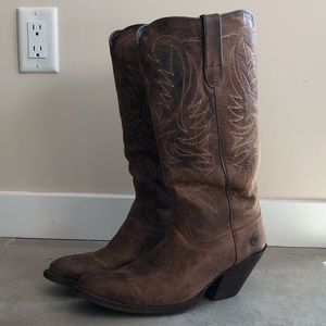 Ariat leather cowboy boots